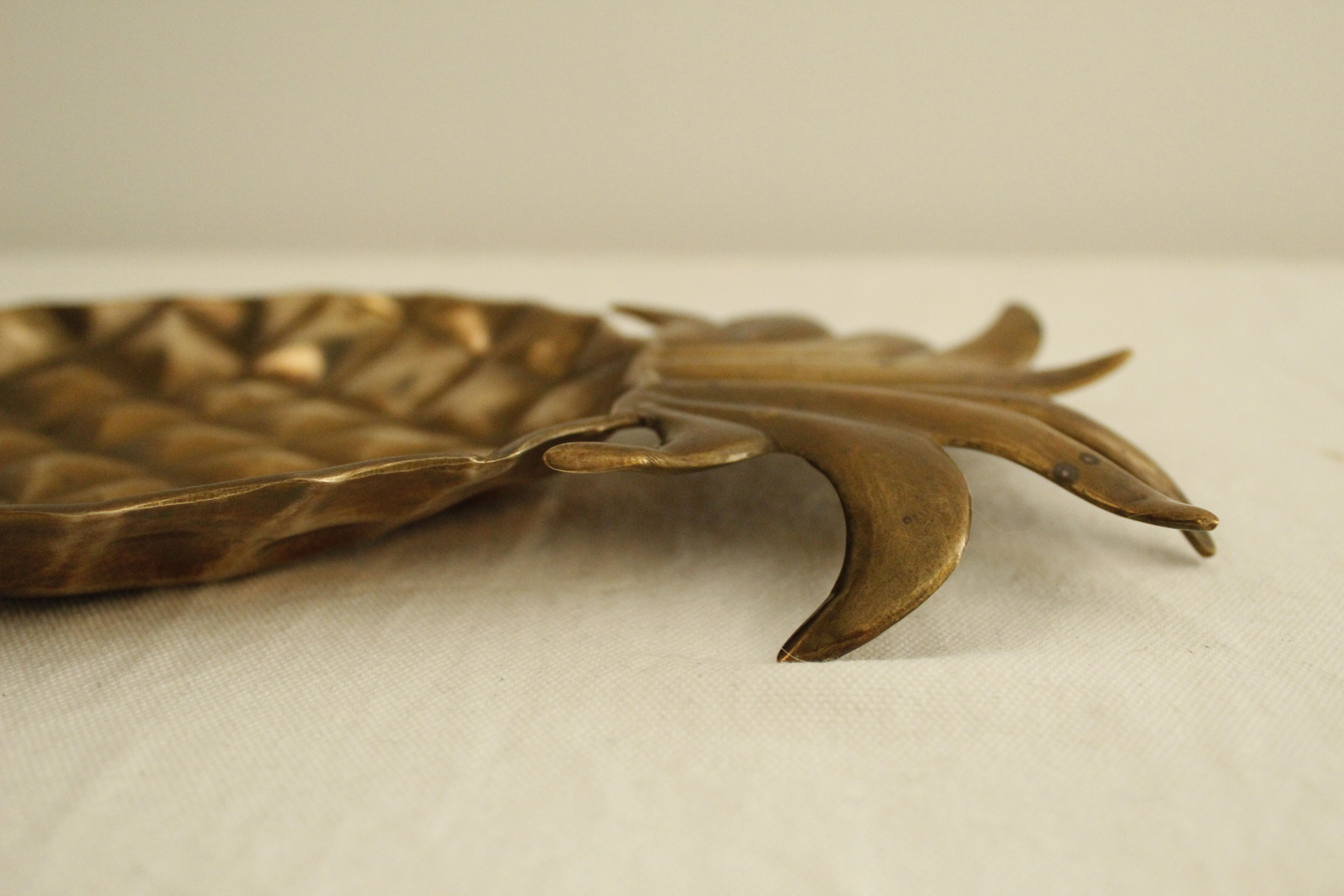 Tidy vintage pineapple brass