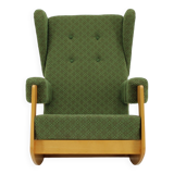 1970s Large Rare Brutalist Rocking Chair, Czechoslovakia