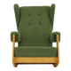 1970s Large Rare Brutalist Rocking Chair, Czechoslovakia