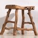 Antique stool in wabi-sabi style (c.1900) #3