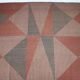 XL midcentury bouclé abstract design geometric rug / carpet, 1950s