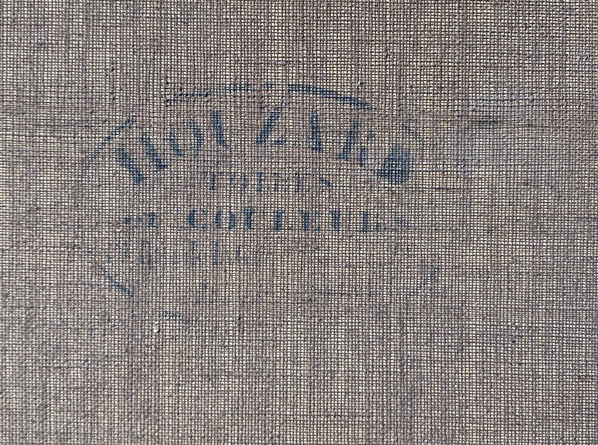 Painting "Still life Books and glasses" HST signed Marguerite Hain XIX° century