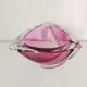 Purple crystal ashtray Val Saint Lambert trident model