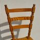 Set of 6 rustic pine chairs from the Vosges, 1980s.