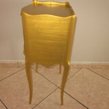Gilded wooden bedside