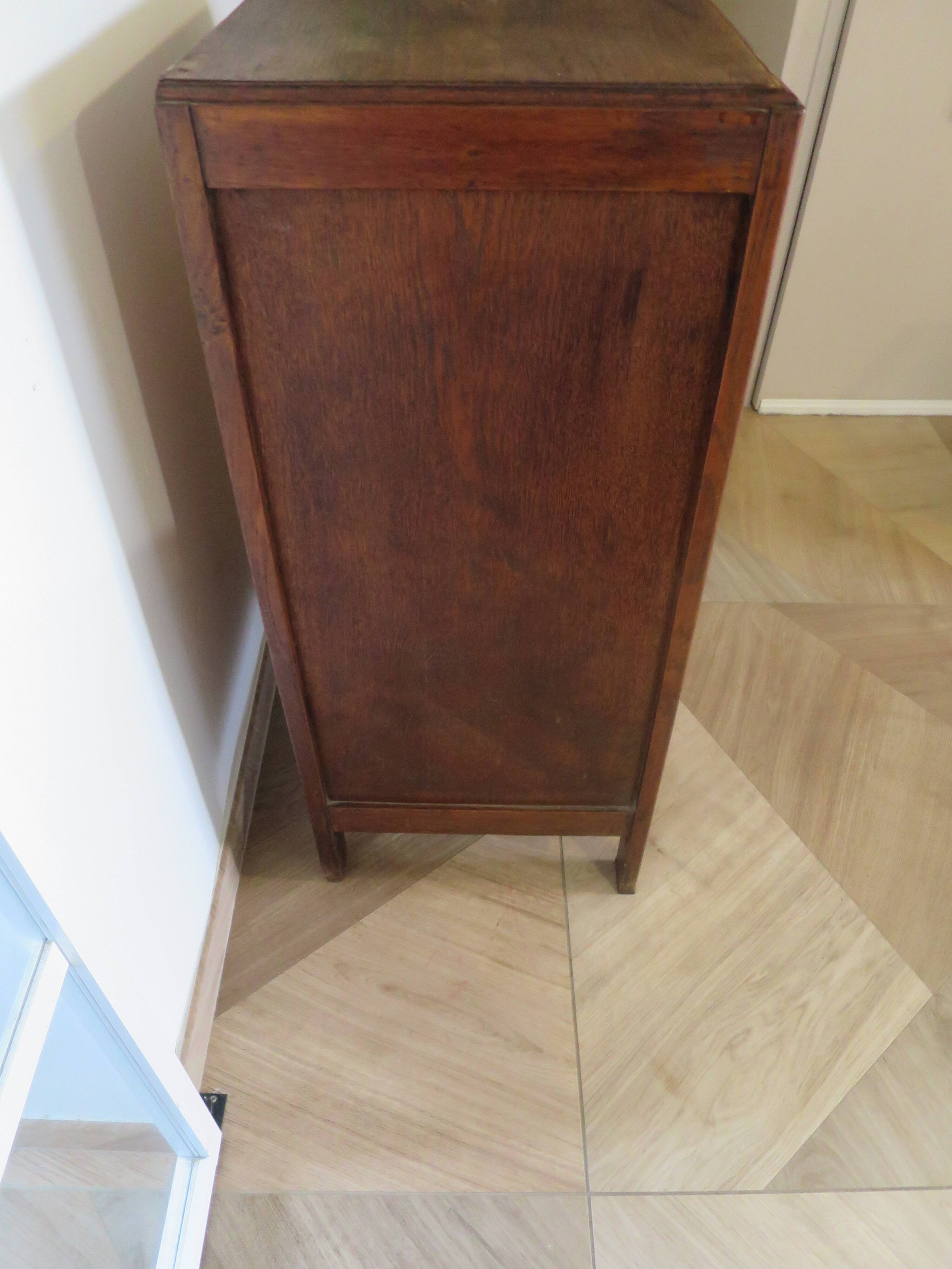 Art Deco Chest of Drawers - 5 drawers - 1950s - Carved wood - Pattern