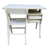 Scandinavian desk with compass legs for children