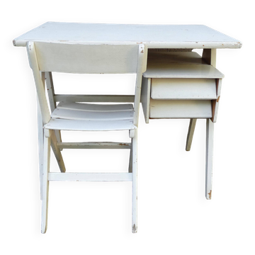bureau scandinave pieds compas pour enfant