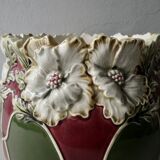 Dabbling pot cover, flower decoration, 1900