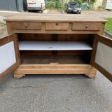 Louis Philippe sideboard renovated in solid oak, 18th century