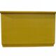 Grande commode coffre de ferme jaune en pin peint - Hongrie années 1940, style rustique
