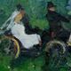 Peinture moderne suédoise 1973 huile sur panneau Ove Olson (1903-1975)