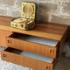 Scandinavian low sideboard in teak, 1970.
