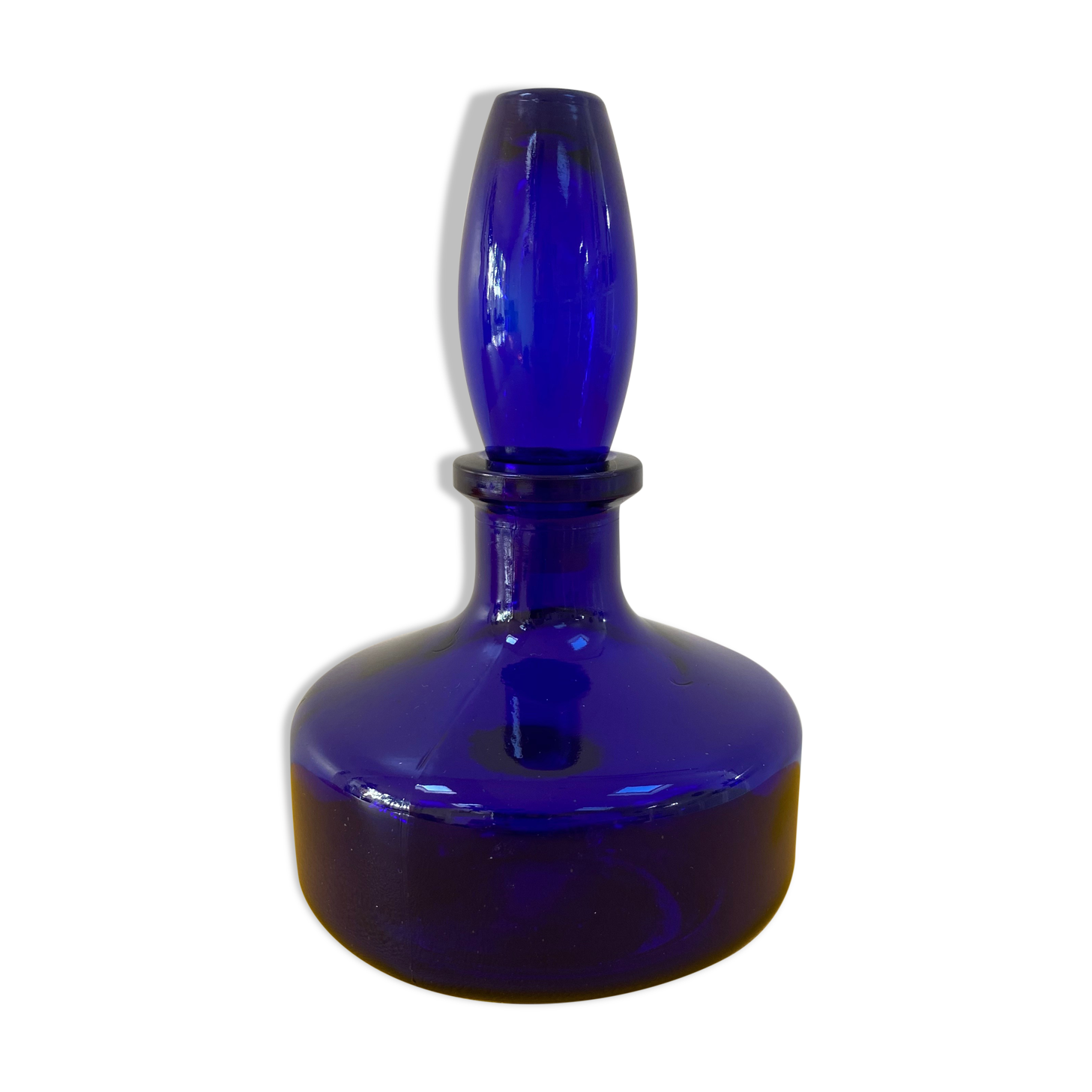 Cobalt blue glass soliflore vase
