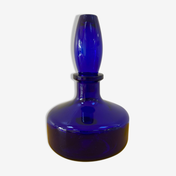 Cobalt blue glass soliflore vase