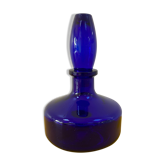 Vase soliflore en verre bleu cobalt