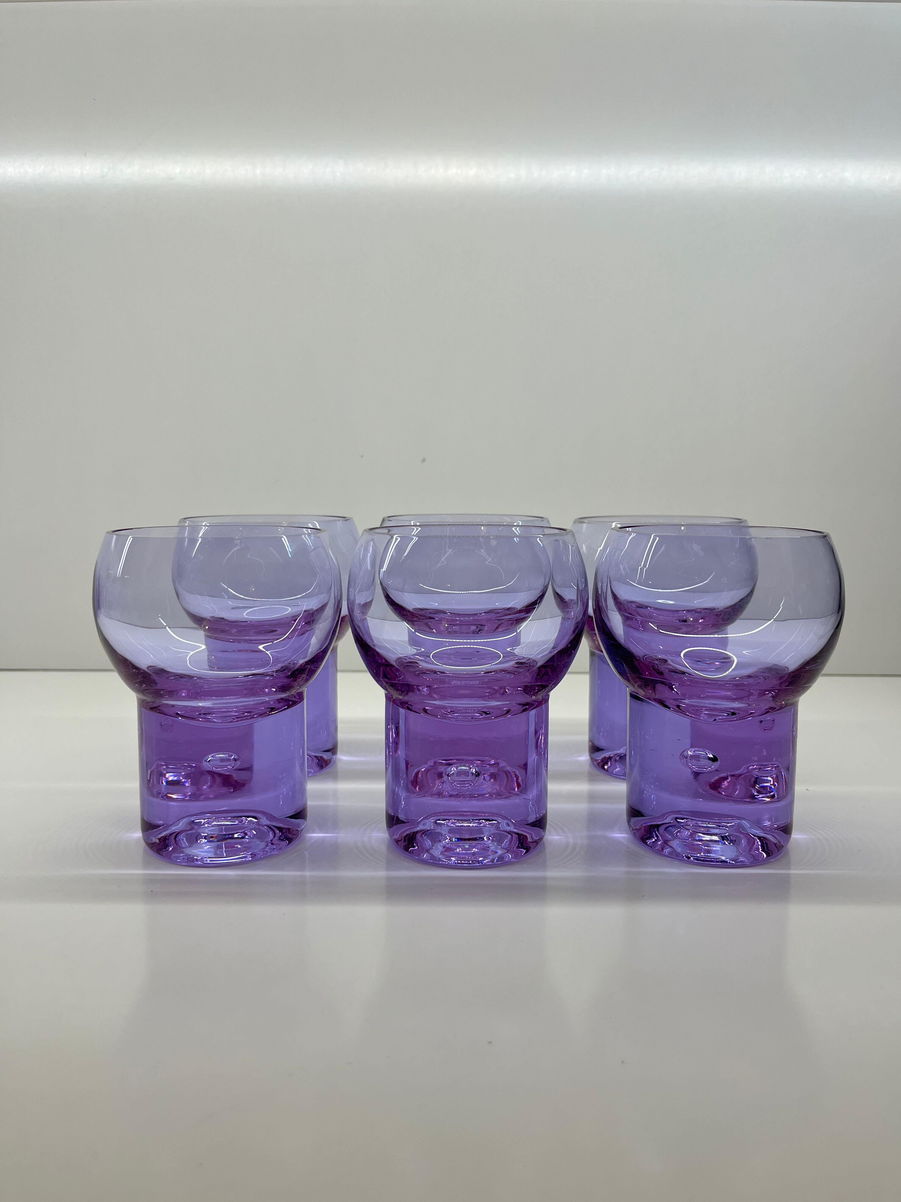 Service Complet 30 Verres Caméléon Sergio Asti pour Arnolfo di Cambio Verre