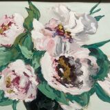 Tableau ancien les Pivoines