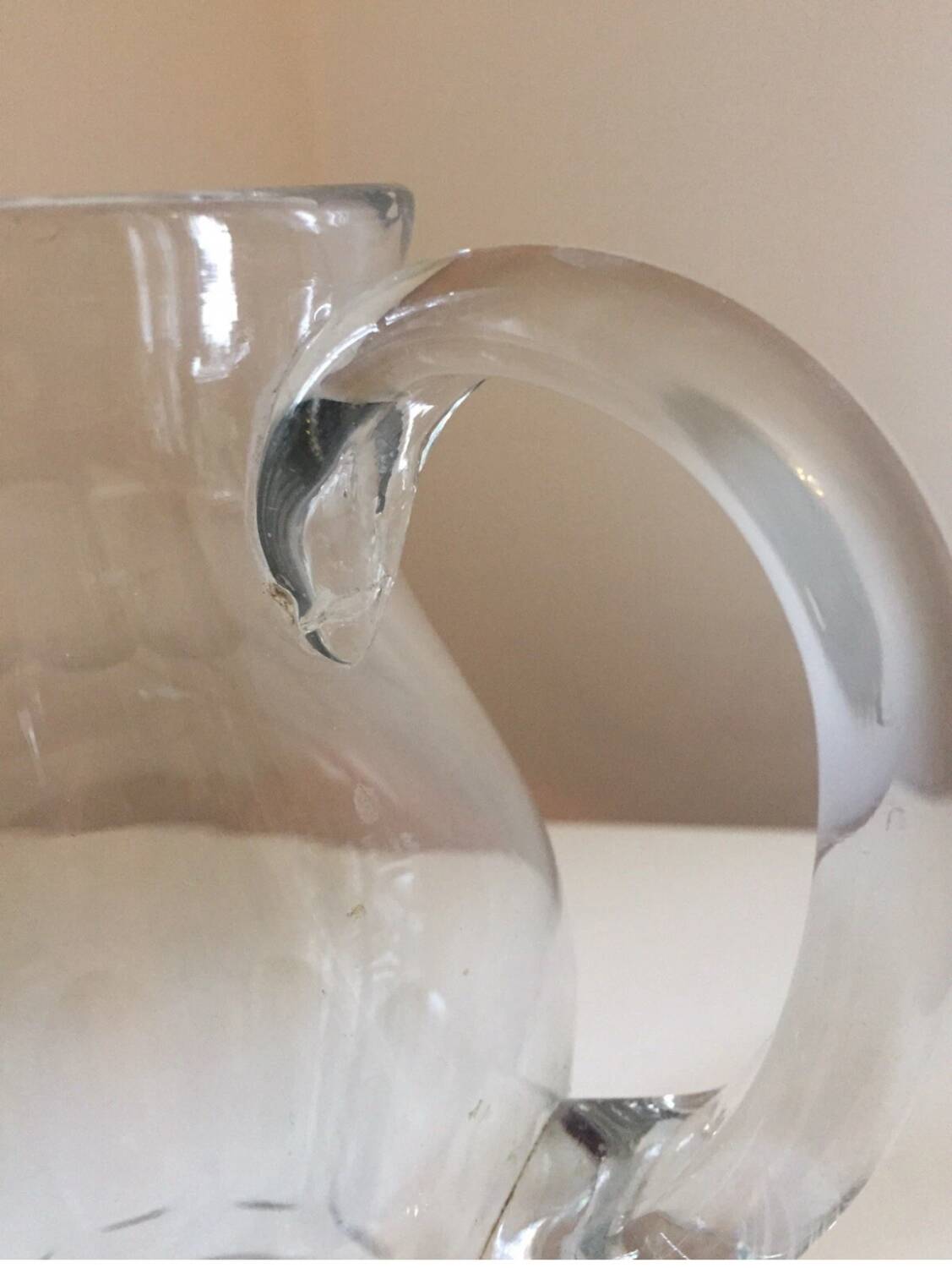 Ancienne belle Carafe Cruche en Cristal