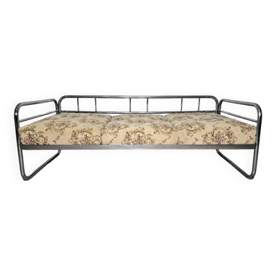Canapé Bauhaus chromé par Robert Slezak pour les usines Slezak, années 1930