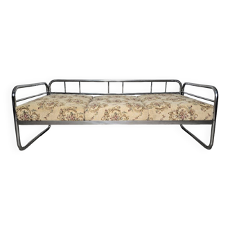 Bauhaus Chrome Sofa by Robert Slezak for Slezak Factories, 1930s