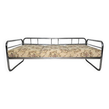 Canapé Bauhaus chromé par Robert Slezak pour les usines Slezak, années 1930