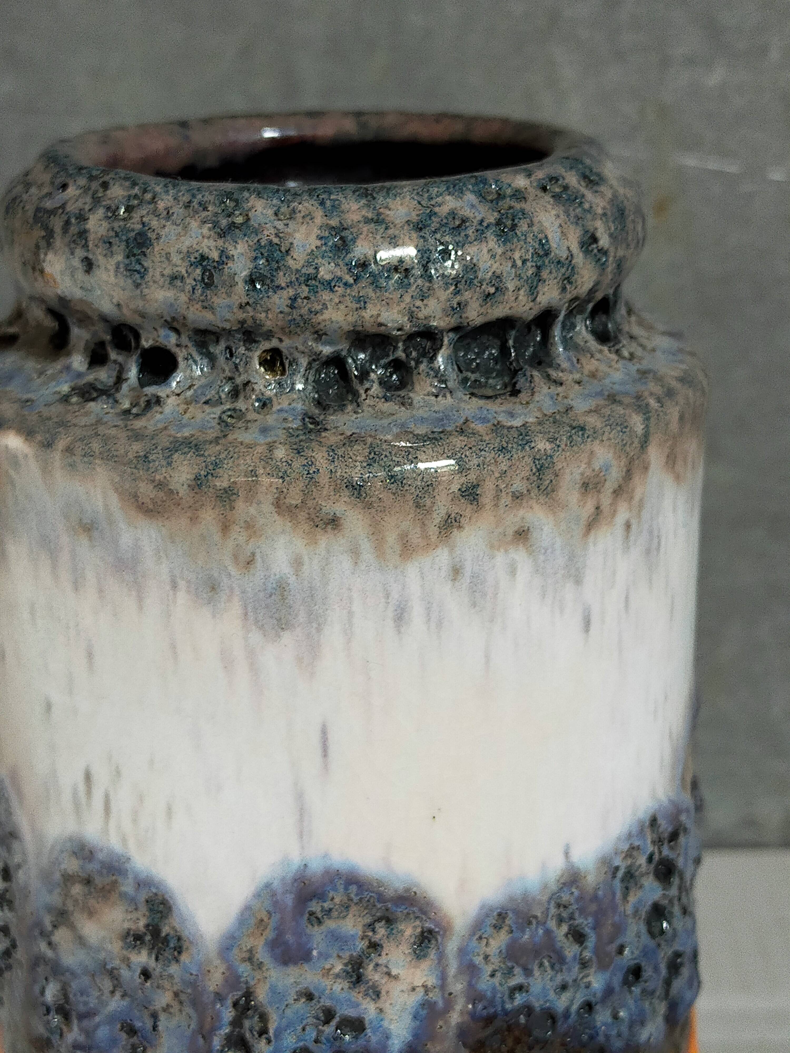 FAT LAVA vintage gray foam ceramic vase