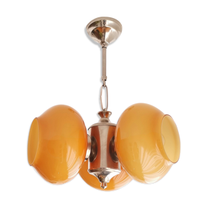 Lustre en verre vintage