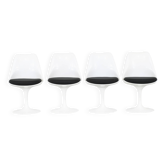 Set of 4 Tulip swivel chairs by Eero Saarinen for Knoll - 1960s