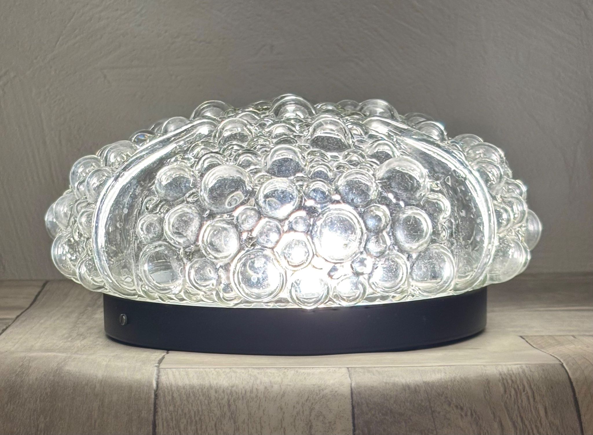 Vintage ceiling light - Helena Tynell - 60s/70s - bubbled glass - Space Age