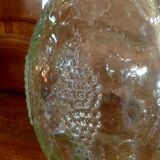 Glass bottle molded vintage 1.75 cl