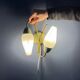 Mid-century opaline glass wall lamp