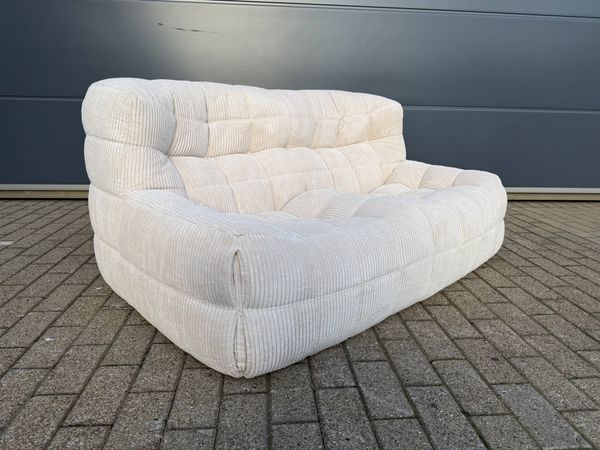 Ligne Roset Kashima 2 places Beige Velours côtelé