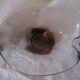 Empty pocket transparent brown crystal style daum