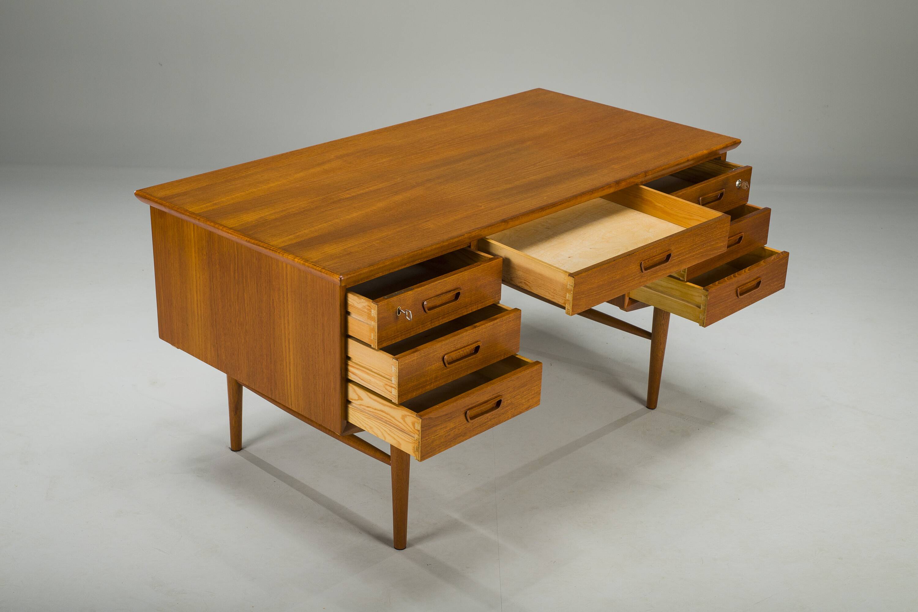 Mid-Century Modern Danish Teak Desk, 1960s