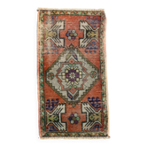 Petit tapis turc vintage 98x53 cm, Short Runner, Tribal, Shabby, Mini Tapis