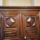 LOUIS XIII CABINET IN DIAMOND-TIP WALNUT 2 DOORS FROM THE 18TH CENTURY