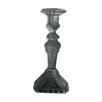 Old glass candlestick