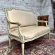 Painted Wooden Bench with Back to The Queen Style Louis XVI XIX Eme Century