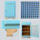 Mado turquoise buffet 1950