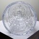 Large vintage cut and molded crystal vase, 1980-2000, Bohemia, Czechoslovakia