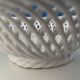 Openwork white ceramic bowl - Elegant and timeless centerpiece