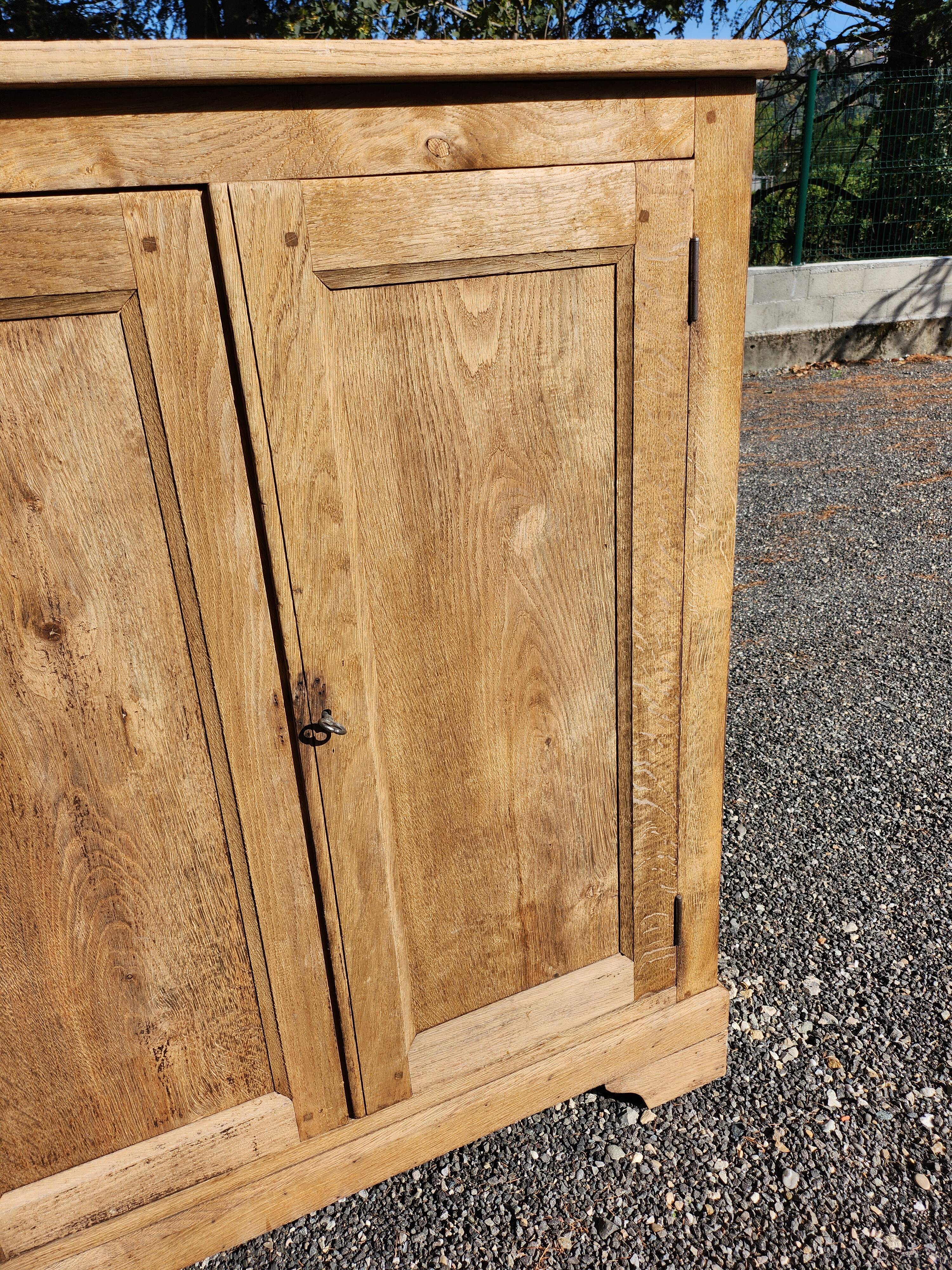 Old oak sideboard natural raw wood trade furniture