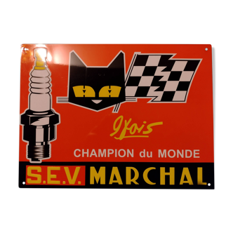 Plaque publicitaire vintage MARCHAL