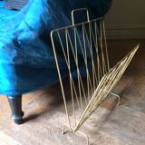 Gold metal magazine holder