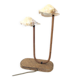 Rattan lamp and shells, 1930