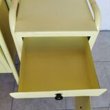 Pair of boarding school bedside tables