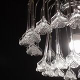 Set of 2 Julia Roberts, Vintage White Murano Chandelier, 1980s