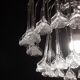 Set of 2 Julia Roberts, Vintage White Murano Chandelier, 1980s