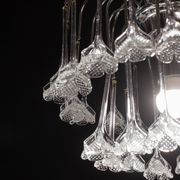 Set of 2 Julia Roberts, Vintage White Murano Chandelier, 1980s